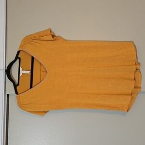 Matilda Jane Mustard Yellow  Soft Tee Shirt Size Small